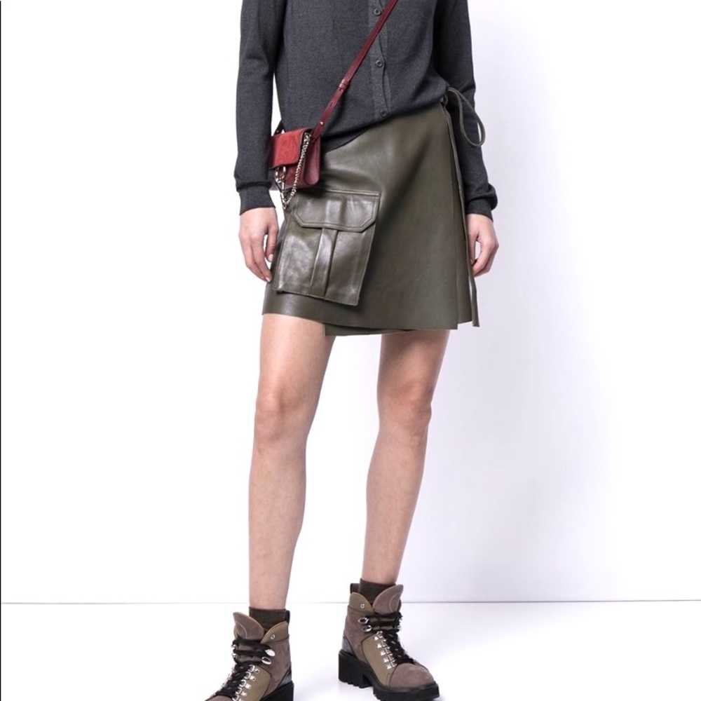 Prada Grey Ruffle Neck Cardigan - Picture 2 of 16